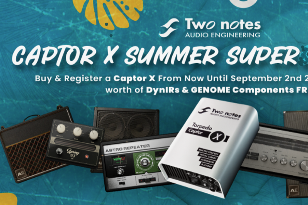 Two Notes Captor X nu met gratis  IR's and Plugins