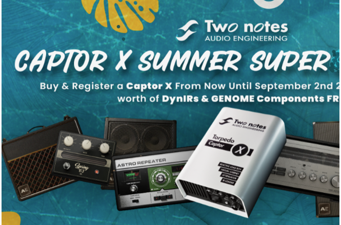 Two Notes Captor X nu met gratis  IR's and Plugins