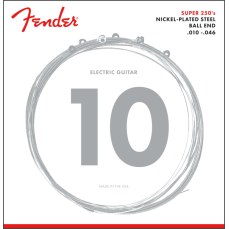 Fender Super 250 Guitar Strings, Nickel Plated Steel, Ball End, 250R Gauges