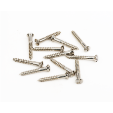 Fender Bridge Mounting Screws Vintage 52 Tele 6x1 slotted, nickel, 12pcs