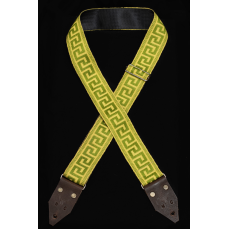 Holy Cow Real Vintage 60's Gold Green Meander Strap