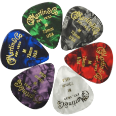 Martin & Co 6-Pack Plectrums Medium 0.73mm