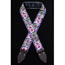 Holy Cow Custom Purple Green Flower Strap