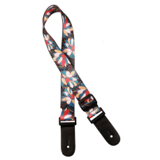 Gaucho Ukulele strap with multicolor flowers MC