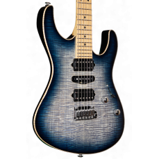 Suhr Modern Plus, Faded Trans Whale Blue Burst, Roasted Maple HSH