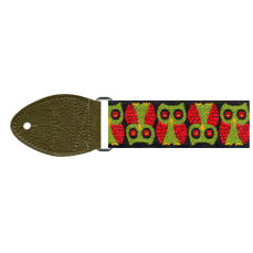 Souldier Guitarstrap Owls Olive Jeff Tweedy