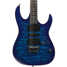 Ibanez GRX70QA Transparent Blue Burst Gio