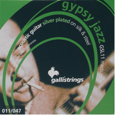 Galli Gypsy Jazz string set acoustic Silk and Steel 011 set