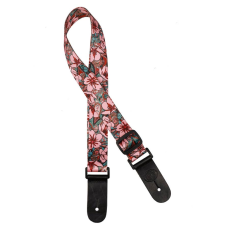 Gaucho Ukulele strap with pink flowers PK