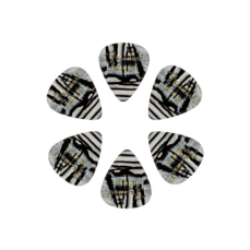 Fender Plectrums 12pack Zebra Medium Celluloid