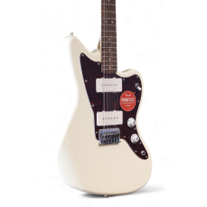 Squier Paranormal Jazzmaster XII, Tortoiseshell Pickguard, Olympic White