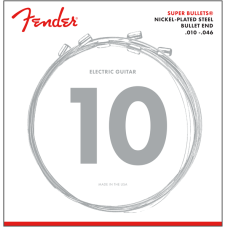 Fender Super Bullet® Strings, Nickel Plated Steel, Bullet End, 3250R Gauges .010-.046 (6)