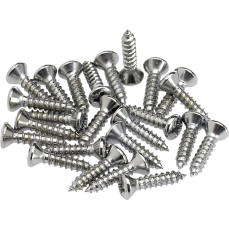 Fender Pickguard/Control Plate Mounting Screws (24) (Chrome)