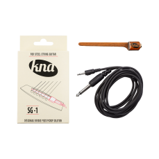 KNA Pickups acoustic guitar piezo pickup system, with 1/8" to 1/4" calbe