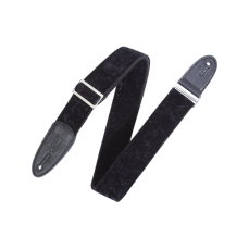 Levy's 5 cm Velvet Guitar Strap - Black