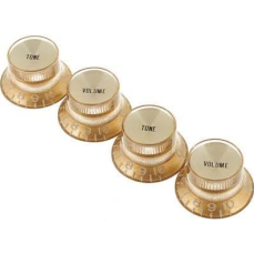 Gibson Top Hat Knobs w/ Gold Metal Insert (Gold)(4 pcs.)