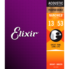 Elixir 16182 Nanoweb PBronze Light 13-53