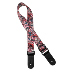 Gaucho Ukulele strap with lila flowers LI