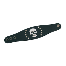 Gaucho wrist strap, with white skull