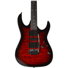 Ibanez GRX70QA Transparent Red Burst Gio