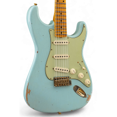 Fender Custom Shop 1962 "Bone-Tone" Stratocaster Relic, Faded Aged Daphne Blue Limited Edition