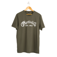 Martin & Co Shirt Olive with White Logo Extra Large