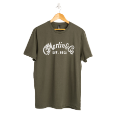 Martin & Co Shirt Olive with White Logo Small